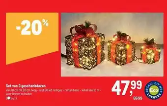 Makro Set van 3 geschenkdozen aanbieding