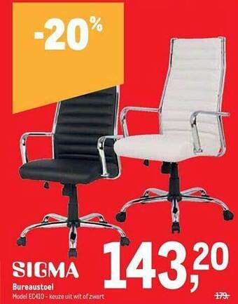 Makro Sigma bureaustoel aanbieding