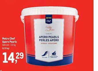 Makro Metro chef apero pearls aanbieding