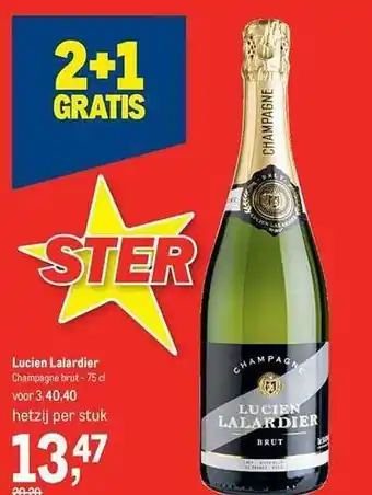 Makro Lucien lalardier champagne brut aanbieding