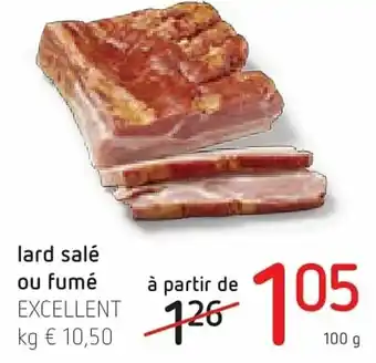 Lard sale ou fume 100g