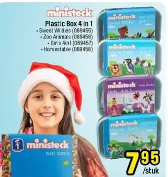 Happyland Plastic Box 4 in 1 aanbieding