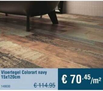 Cevo Vloertegel colorart navy aanbieding