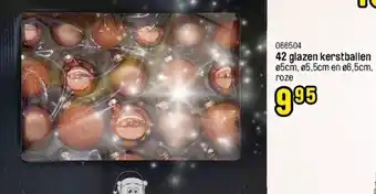 Happyland 42 Glazen kerstballen aanbieding