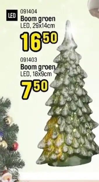Happyland Boom groen LED 29 x 14cm aanbieding