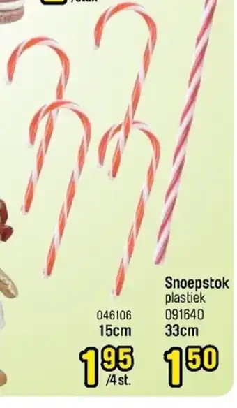 Happyland Snoepstok plastiek 15cm aanbieding