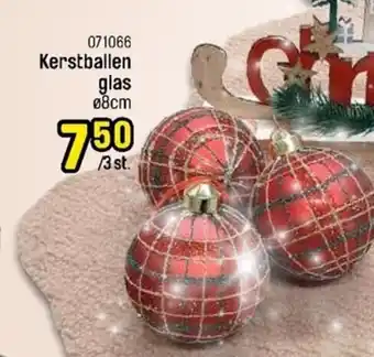 Happyland Kerstballen glas 8cm aanbieding