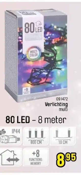 Happyland Verlichting multi 80 Led - 8 meter aanbieding