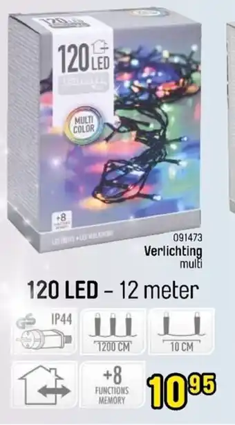Happyland Verlichting multi 120 Led - 12 meter aanbieding