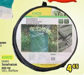 Kinzo Tuinafvaizak pop-up 120L 45 x 75cm