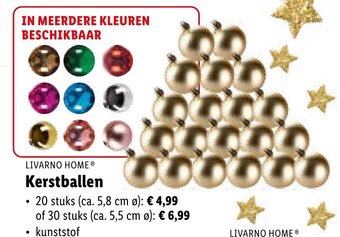 Lidl Livarno home kerstballen aanbieding