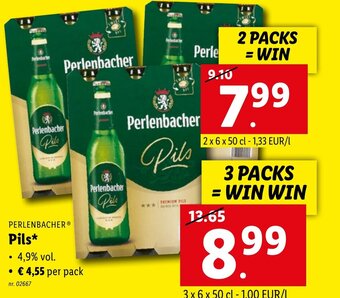 Lidl Perlenbacher pils aanbieding