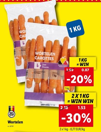 Lidl Wortelen aanbieding