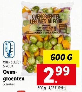 Lidl Chef select & you oven-groenten 600g aanbieding