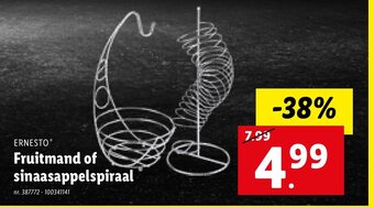 Lidl Ernesto fruitmand of sinaasappelspiraal aanbieding