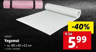 Lidl Crivit yogamat aanbieding