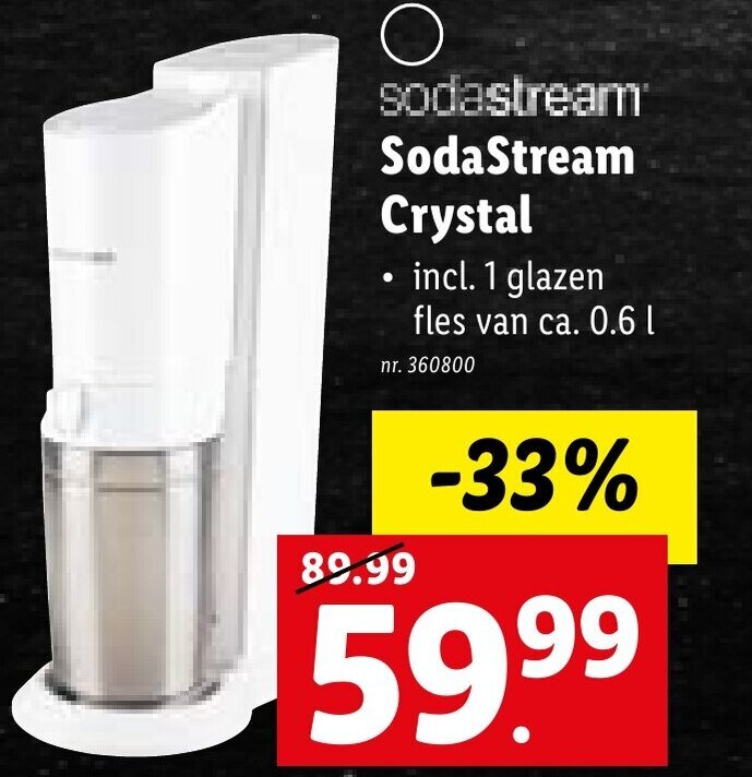 Sodastream crystal promotie bij Lidl
