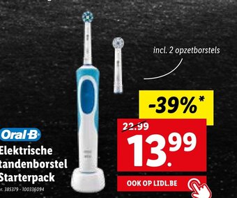 Lidl Oral-b elektrische tandenborstel starterpack aanbieding