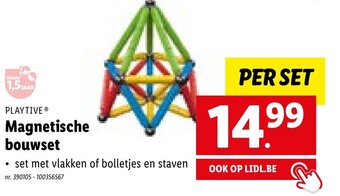 Lidl Playtive magnetische bouwset aanbieding
