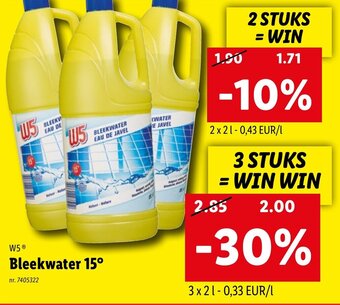 Lidl W5 bleekwater 15 aanbieding