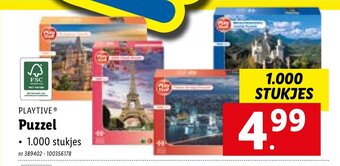 Lidl Playtive puzzel aanbieding