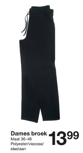 Zeeman Dames broek aanbieding