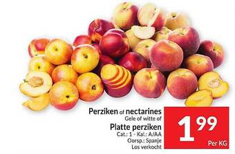 Intermarché Perziken Of Nectarines Gele Of Witte Of Platte Perziken aanbieding