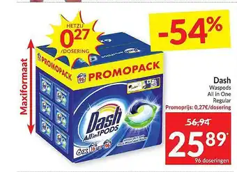 Intermarché Dash Wasponds All In One aanbieding