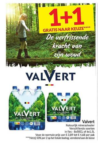 Intermarché Valvert Natuurlijk Mineraalwater aanbieding
