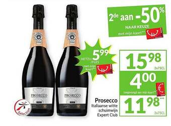 Intermarché Prosecco Italiaanse Witte Schuimwijn Expert Club aanbieding