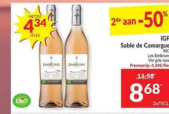Intermarché Igp Sable De Camargue Bio Les Embruns aanbieding