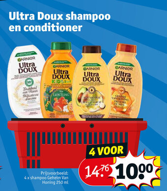 Kruidvat Ultra doux shampoo en conditioner aanbieding