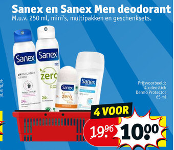 Kruidvat Sanex en sanex men deodorant aanbieding