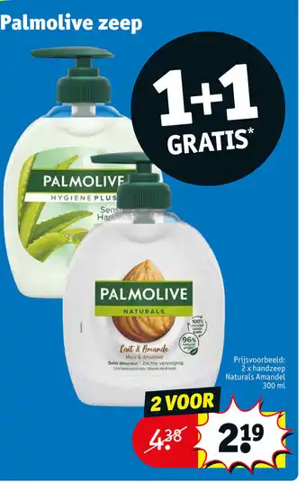 Kruidvat Palmolive zeep 1+1 gratis aanbieding