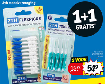 Kruidvat 2TH mondverzorging 1+1 gratis aanbieding