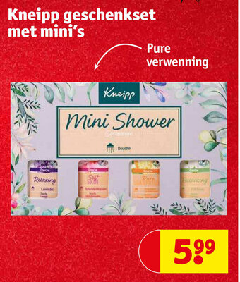 Kruidvat Kneipp geschenkset met mini's aanbieding