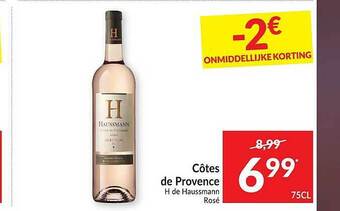 Intermarché Côtes De Provence H De Haussmann aanbieding