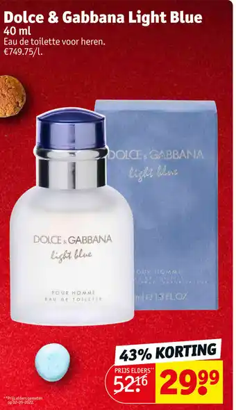 Kruidvat Dolce & Gabbana Light Blue 40ml aanbieding