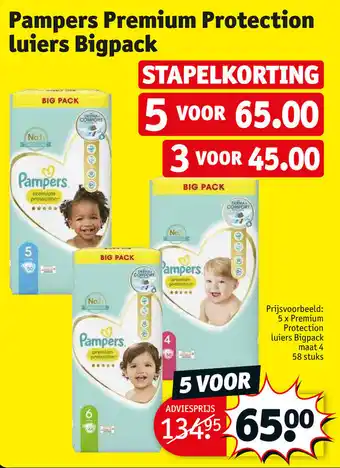 Kruidvat Parmpers Premium Protection Luiers Bigpack aanbieding