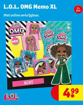 Kruidvat L.O.L. OMG Memo XL aanbieding