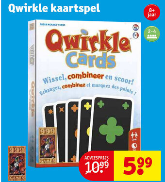 Kruidvat Qwirkle Kaartspel aanbieding