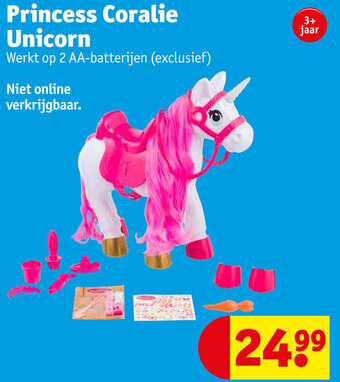 Kruidvat Princess Coralie Unicorn aanbieding