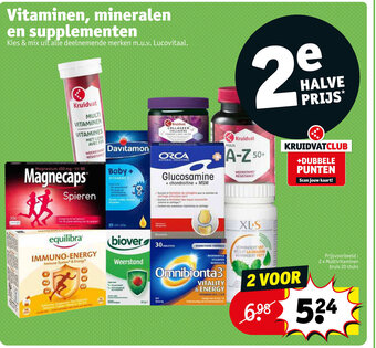 Kruidvat Vitaminen, Mineralen en Supplementen aanbieding