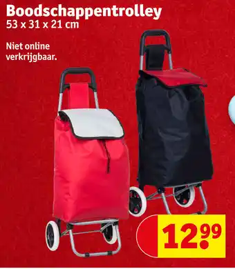 Kruidvat Boodschappentrolley 53 x 31 x 21cm aanbieding