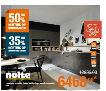 Cevo Tot 50% Korting Op Keukenkasten En Tot 35% Korting Op Inbouwtoestellen Nolte aanbieding