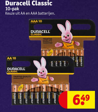 Kruidvat Duracell Classic 10-pak aanbieding