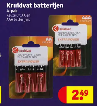 Kruidvat Kruidvat Batterijen 4-Pak aanbieding