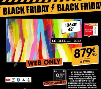Electro Depot LG OLED evo 2022 106cm 42" 15 stuks aanbieding
