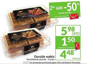 Intermarché Gevulde Wafels aanbieding