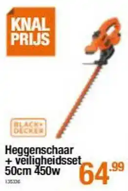 Black+decker Heggenschaar + Veiligheidsset 50 Cm 450w